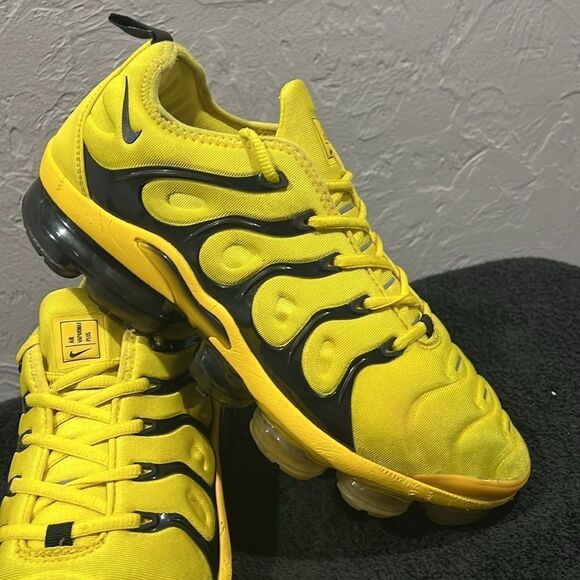 🐝🐝 NIKE Air VaporMax Plus 'Opti Yellow' Sneakers BUMBLEBEE Shoes Men Sz 10 - G - Picture 2 of 16